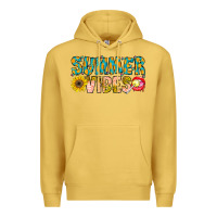Antique Gold Summer Vibes Premium Hoodie - CowhideDigitalArt
