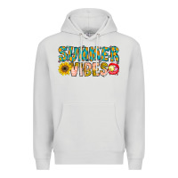 Dove Grey Summer Vibes Premium Hoodie - CowhideDigitalArt