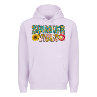 Lilac Summer Vibes Premium Hoodie - CowhideDigitalArt