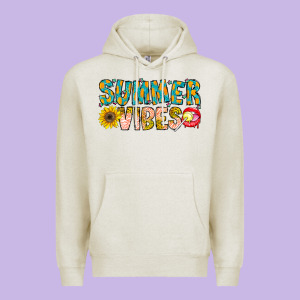 Summer Vibes Premium Hoodie Designed By Cowhidedigitalart