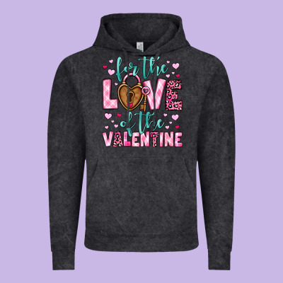For The Love Of The Valentine Vintage Hoodie Designed By Oliviacreatesart