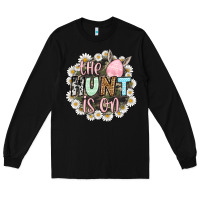 Black Easter Day The hunt is on Long Sleeve Tee - OliviaCreatesArt