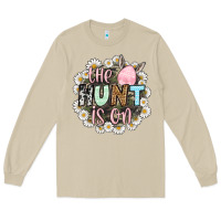 Mushroom Easter Day The hunt is on Long Sleeve Tee - OliviaCreatesArt