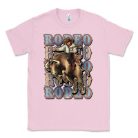 Bubblegum Pink Rodeo Cowboy bull western Classic Tee - HowdyJamesFarm