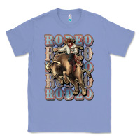 Colony Blue Rodeo Cowboy bull western Classic Tee - HowdyJamesFarm