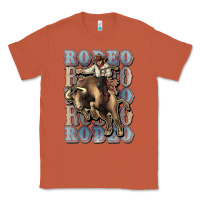 Copper Rodeo Cowboy bull western Classic Tee - HowdyJamesFarm