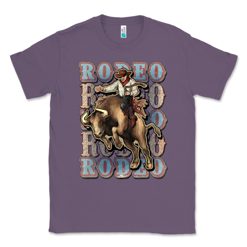 Rodeo Cowboy Bull Western Classic Tee by HowdyJamesFarm | Teevron