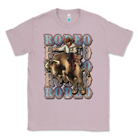 Lilac Rodeo Cowboy bull western Classic Tee - HowdyJamesFarm