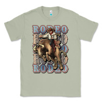 Matcha Rodeo Cowboy bull western Classic Tee - HowdyJamesFarm