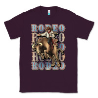 Plum Rodeo Cowboy bull western Classic Tee - HowdyJamesFarm