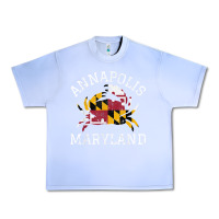 Grape Ice Annapolis Maryland Crab State Flag Home Travel Vintage Urban Heavy Tee - longCreatives