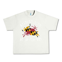 Pistachio Annapolis Maryland Crab State Flag Home Travel Vintage Urban Heavy Tee - longCreatives