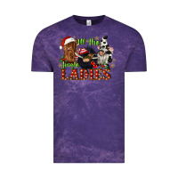 Cloud Purple all the jingle ladies Vintage Tee - CowGirlArtShop