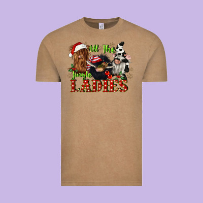All The Jingle Ladies Vintage Tee Designed By Cowgirlartshop