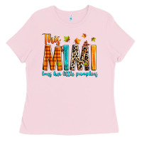 Bubblegum Pink This mimi loves her little pumpkins Ladies Tee - texasbilliewilder
