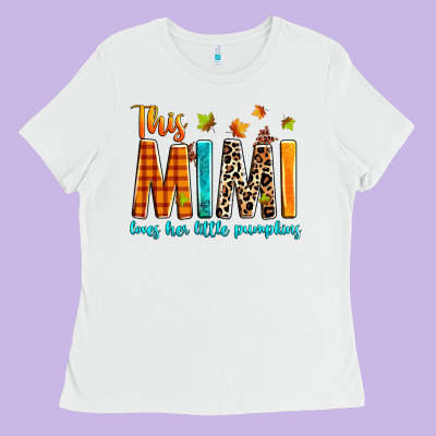 This Mimi Loves Her Little Pumpkins Ladies Tee Designed By Texasbilliewilder