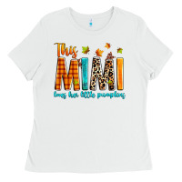 White This mimi loves her little pumpkins Ladies Tee - texasbilliewilder