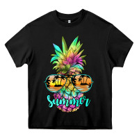 Black tie dye pineapple, summer Heavy Core Tee - JahusDesignShop