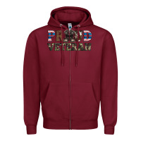 Burgundy armed forces day proud veteran Zipper Hoodie - Artiststas