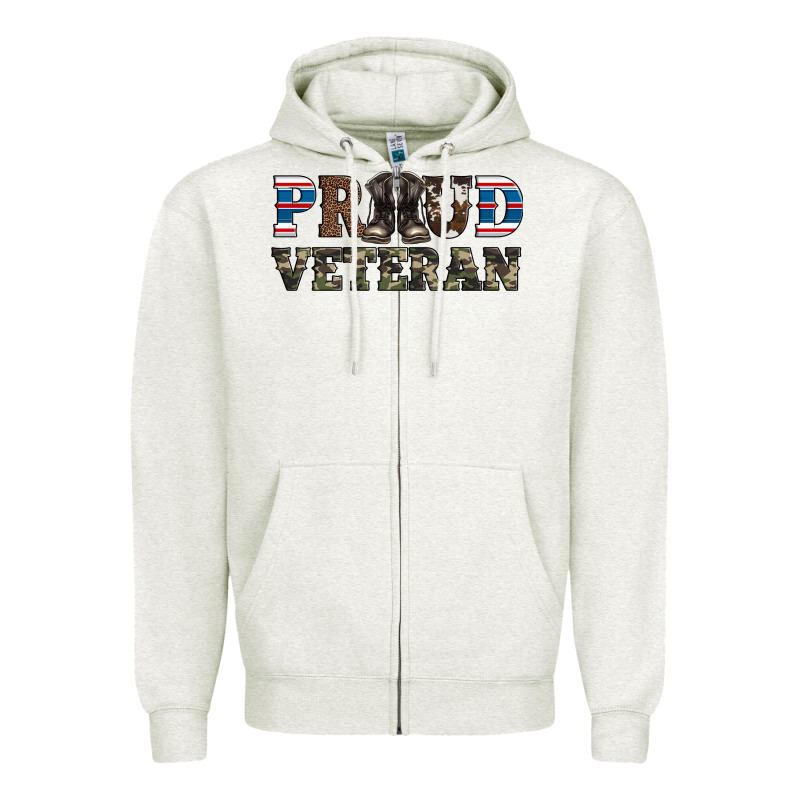 Armed Forces Day Proud Veteran Zipper Hoodie by Artiststas | Teevron