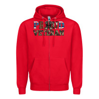 Red armed forces day proud veteran Zipper Hoodie - Artiststas