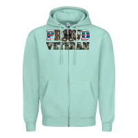 Seafoam armed forces day proud veteran Zipper Hoodie - Artiststas