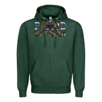 Sports Green armed forces day proud veteran Zipper Hoodie - Artiststas