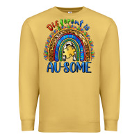 Antique Gold different is ausome Premium Sweatshirt - BarkalooDesign