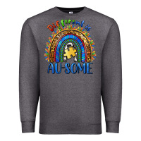 Charcoal Heather different is ausome Premium Sweatshirt - BarkalooDesign