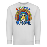 Dove Grey different is ausome Premium Sweatshirt - BarkalooDesign