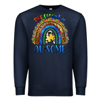 Navy different is ausome Premium Sweatshirt - BarkalooDesign