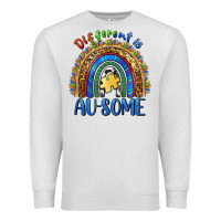 Oatmeal Heather different is ausome Premium Sweatshirt - BarkalooDesign