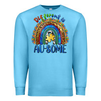 Ocean Blue different is ausome Premium Sweatshirt - BarkalooDesign