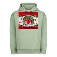 Pigment Oil Green merry teacher Urban Hoodie - AdoDesignShop