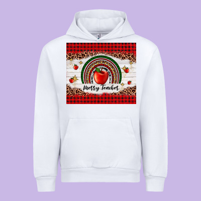 Merry Teacher Urban Hoodie Designed By Adodesignshop