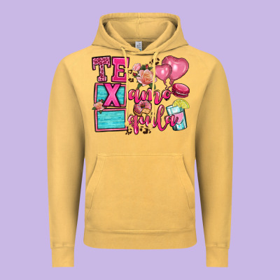 Te Quila Te Amo Vintage Hoodie Designed By Oliviacreatesart