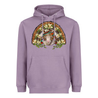 Lavender merino wool ram lily rainbow Heavyweight Hoodie - BarkalooDesign
