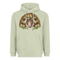 Matcha merino wool ram lily rainbow Heavyweight Hoodie - BarkalooDesign
