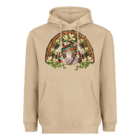 Mushroom merino wool ram lily rainbow Heavyweight Hoodie - BarkalooDesign