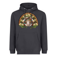 Smoke merino wool ram lily rainbow Heavyweight Hoodie - BarkalooDesign