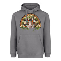 Storm merino wool ram lily rainbow Heavyweight Hoodie - BarkalooDesign