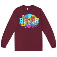 Burgundy The beach is calling Long Sleeve Tee - FaDigitalArtStudio