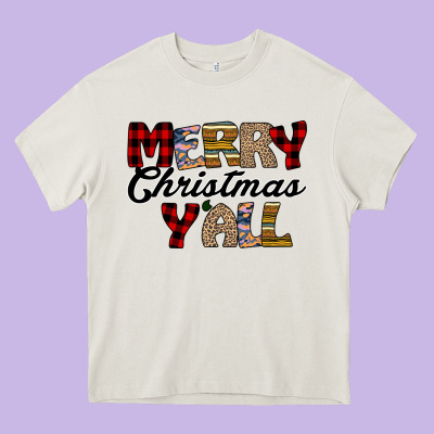 Merry Christmas Y'all Heavy Core Tee Designed By Bettercallsaul
