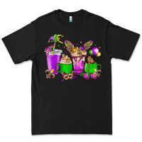 Black Mardi Gras coffee cups Premium Tee - NancyCooperArtShop