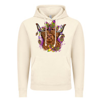 Vintage Artic mardi gras cow Vintage Hoodie - OliviaCreatesArt