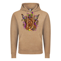 Vintage Coffee mardi gras cow Vintage Hoodie - OliviaCreatesArt