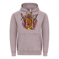Vintage Zinc mardi gras cow Vintage Hoodie - OliviaCreatesArt