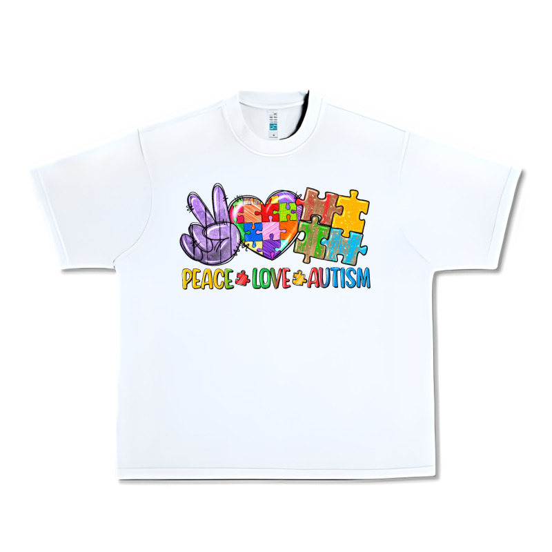 Peace Love Autism Urban Heavy Tee by CowGirlArtShop | Teevron