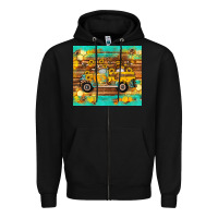 Black western bee gnomes truck honeycomb  leopard turquoise wooden serape Zipper Hoodie - Artiststas