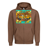 Chestnut western bee gnomes truck honeycomb  leopard turquoise wooden serape Zipper Hoodie - Artiststas